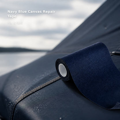 Navy Blue Canvas Repair Tape