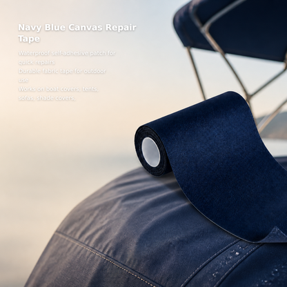 Navy Blue Canvas Repair Tape