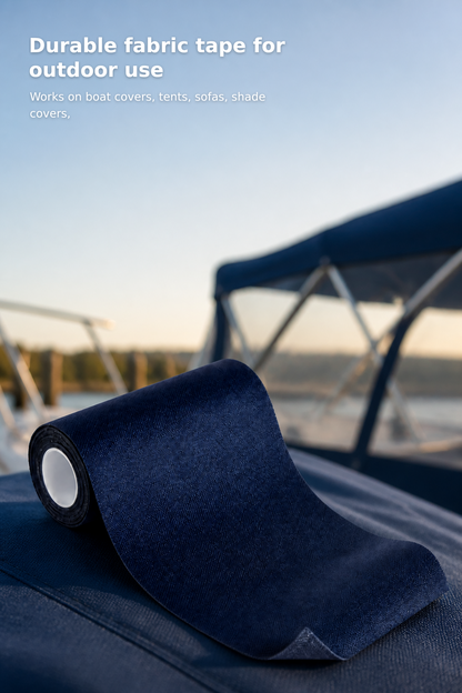 Navy Blue Canvas Repair Tape